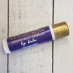 Orange Grapefruit Lip Balm - Golden Sol CBD Colorado CBD